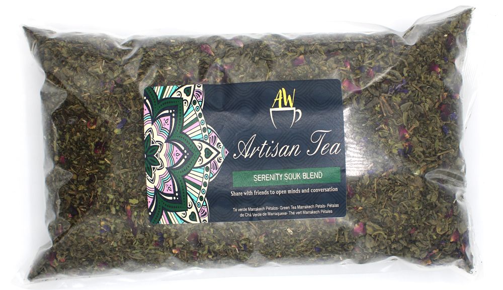 Serenity Souk Blend – zelený čaj s mátou a růží 1 kg