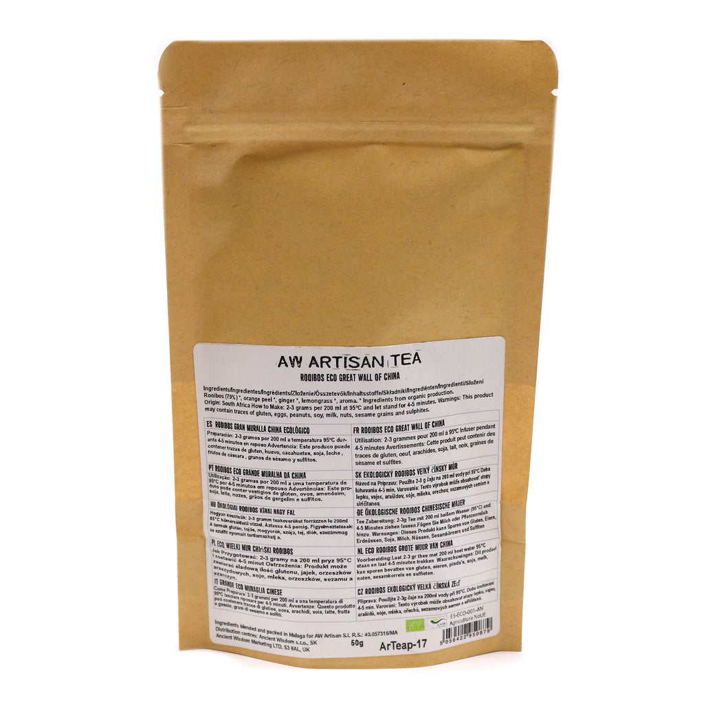 Rooibos Eco Great Wall of China – bio rooibos s pomerančem a zázvorem 50 g