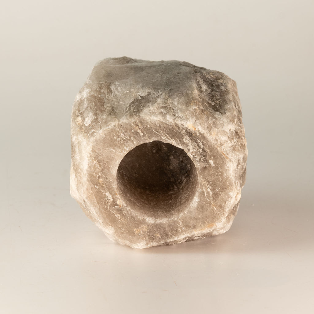 Šedý solný svícen – 600–800 g