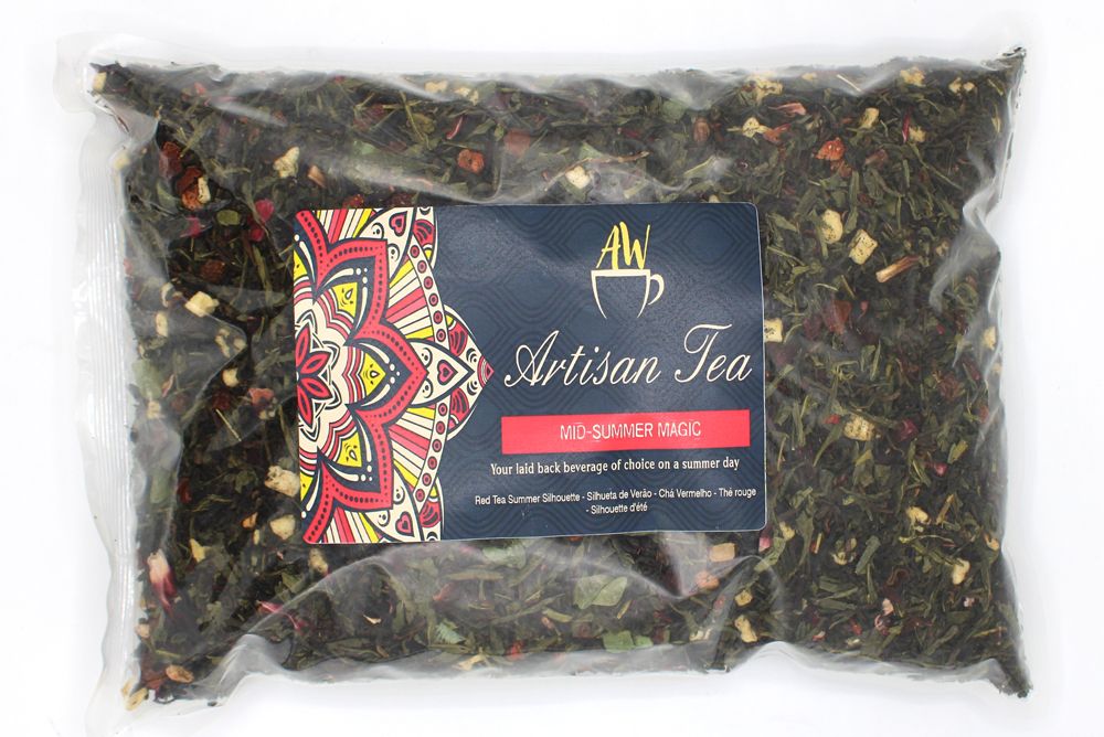 Letní magie – sypaný čaj s Pu Erh, Senchou a ovocem 1 kg