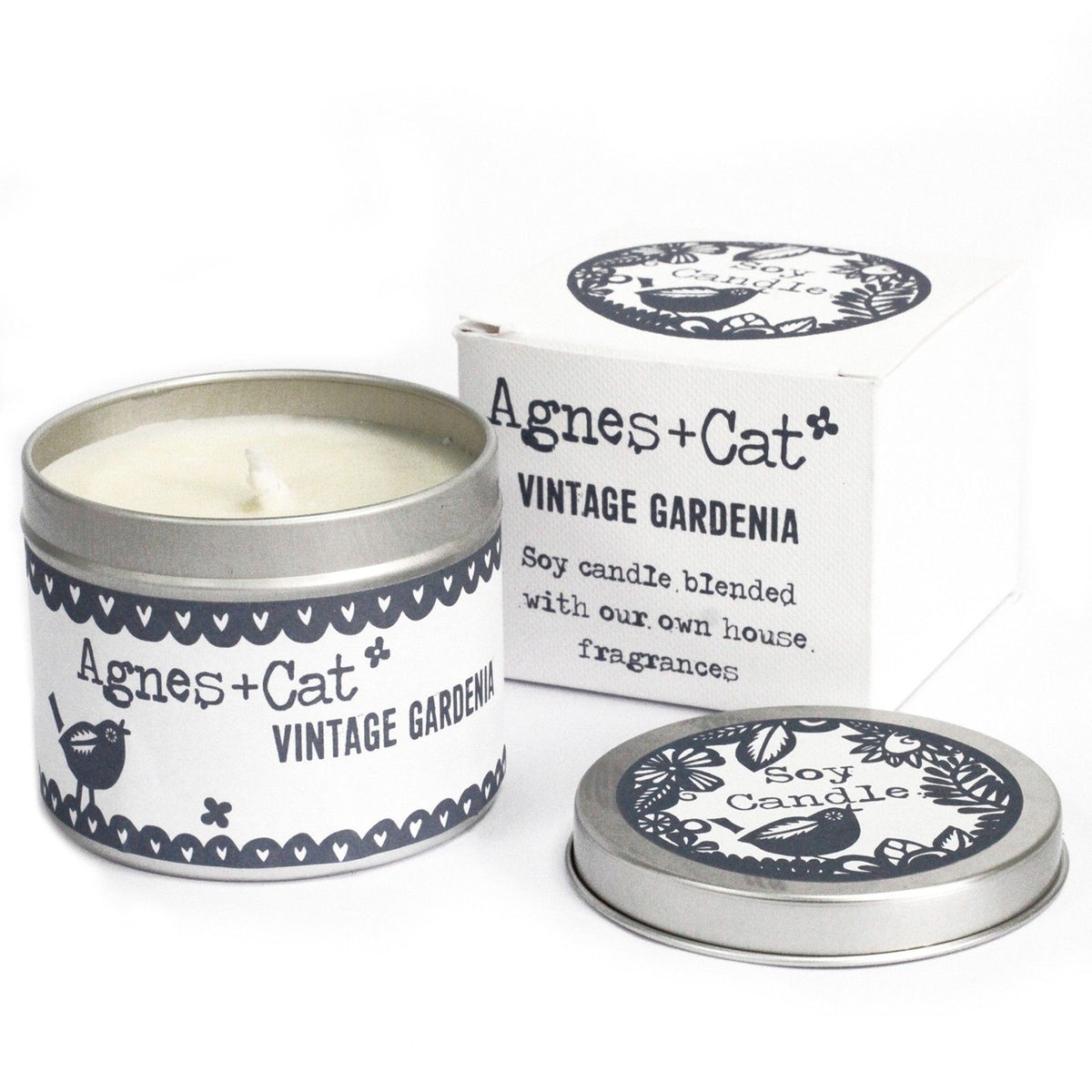 Sójová svíčka v plechovce Vintage Gardenia 200 ml