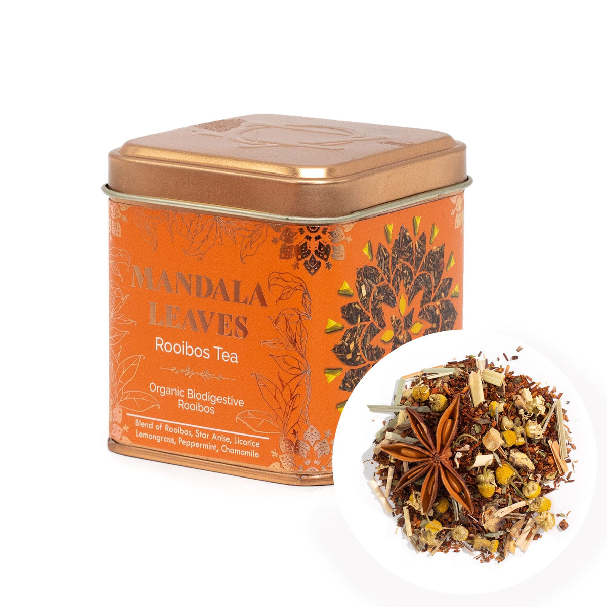 BIO rooibos s bylinami – Biodigest, 50 g