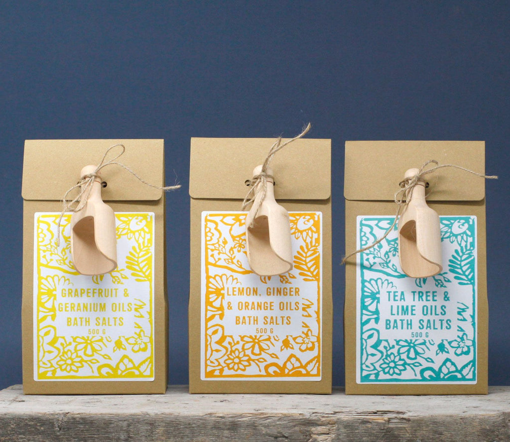 Himalájská sůl do koupele Lemon, Ginger & Orange – S citrusovými esenciálními oleji, avokádovým olejem a měsíčkem | 500 g