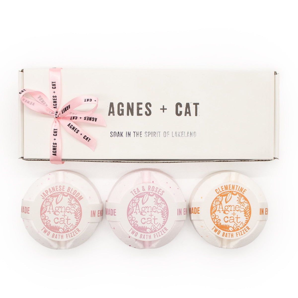 Agnes + Cat Floral & Citrus – dárková sada koupelových bomb 3 ks