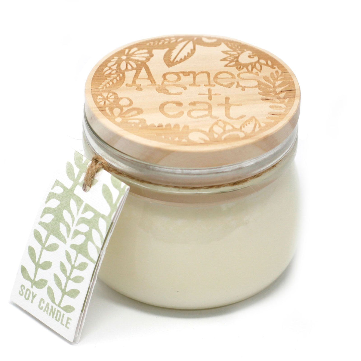 Sójová svíčka Bílý fík ve sklenici s klipem – 180 ml