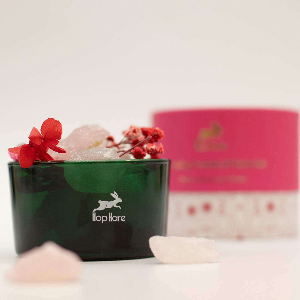 Hop Hare aroma difuzér s krystaly a květy – The Lovers – Růženín