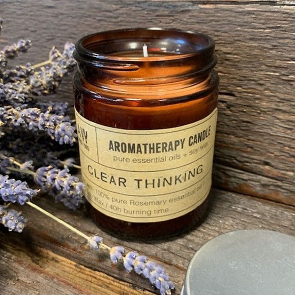 Aromaterapeutická sójová svíčka – Rozmarýn | 200 g