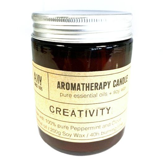 Aromaterapeutická sójová svíčka – Máta peprná a hřebíček | 200 g