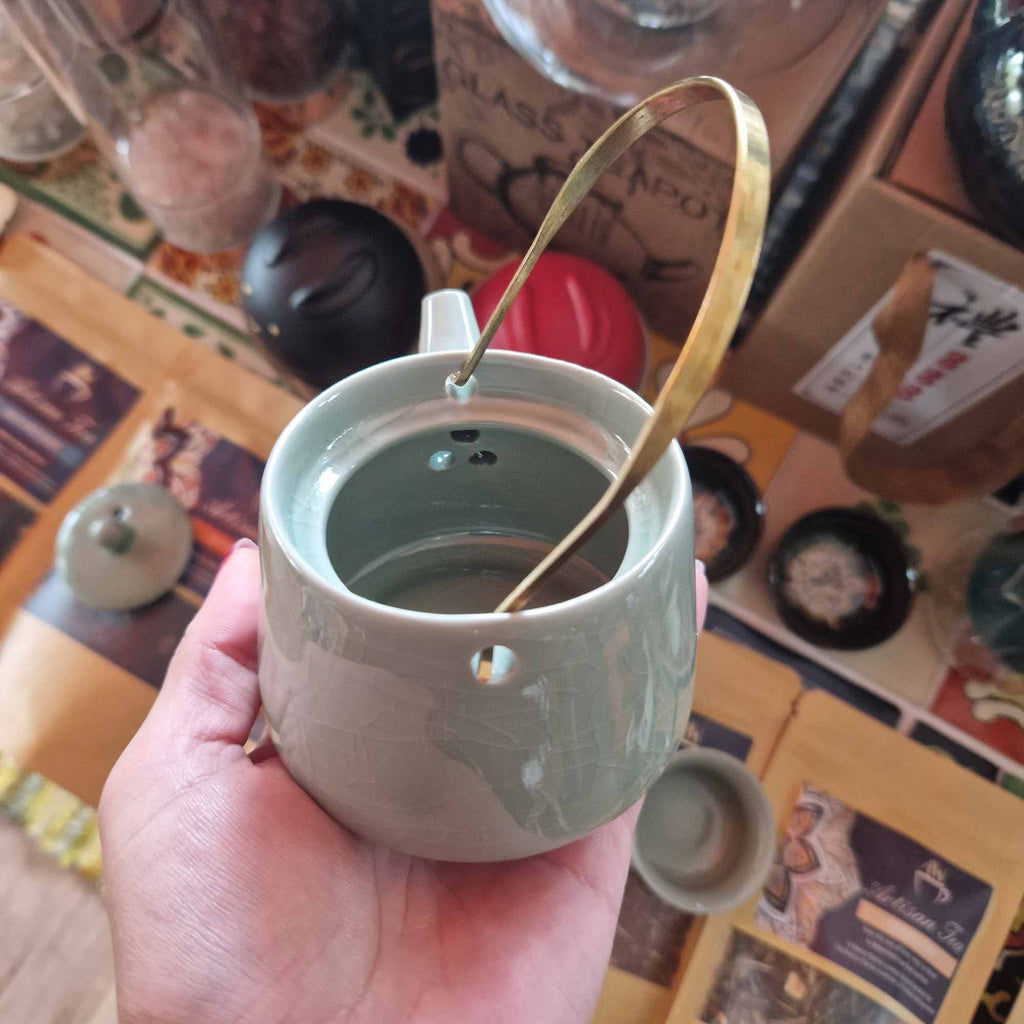 Čajová sada Herbal Jade – keramická konvička se 2 šálky