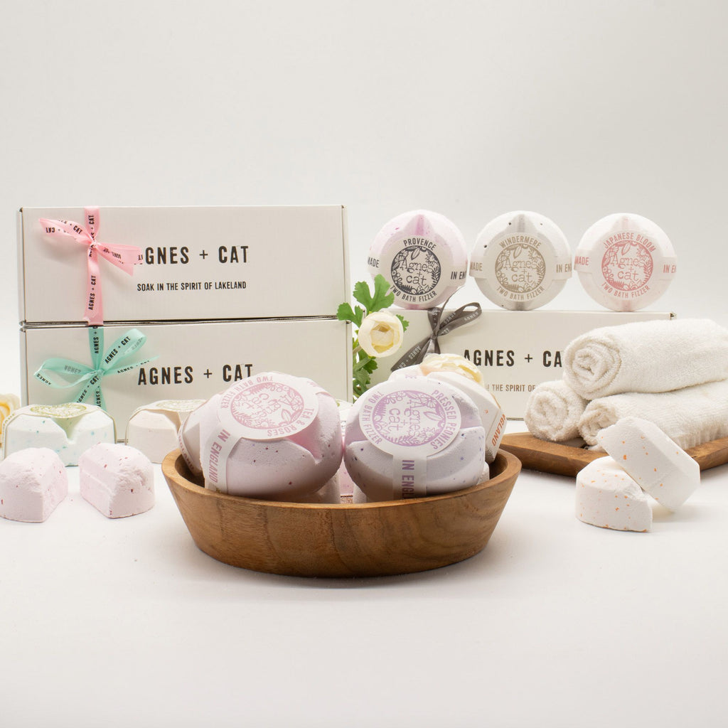 Agnes + Cat Floral & Citrus – dárková sada koupelových bomb 3 ks