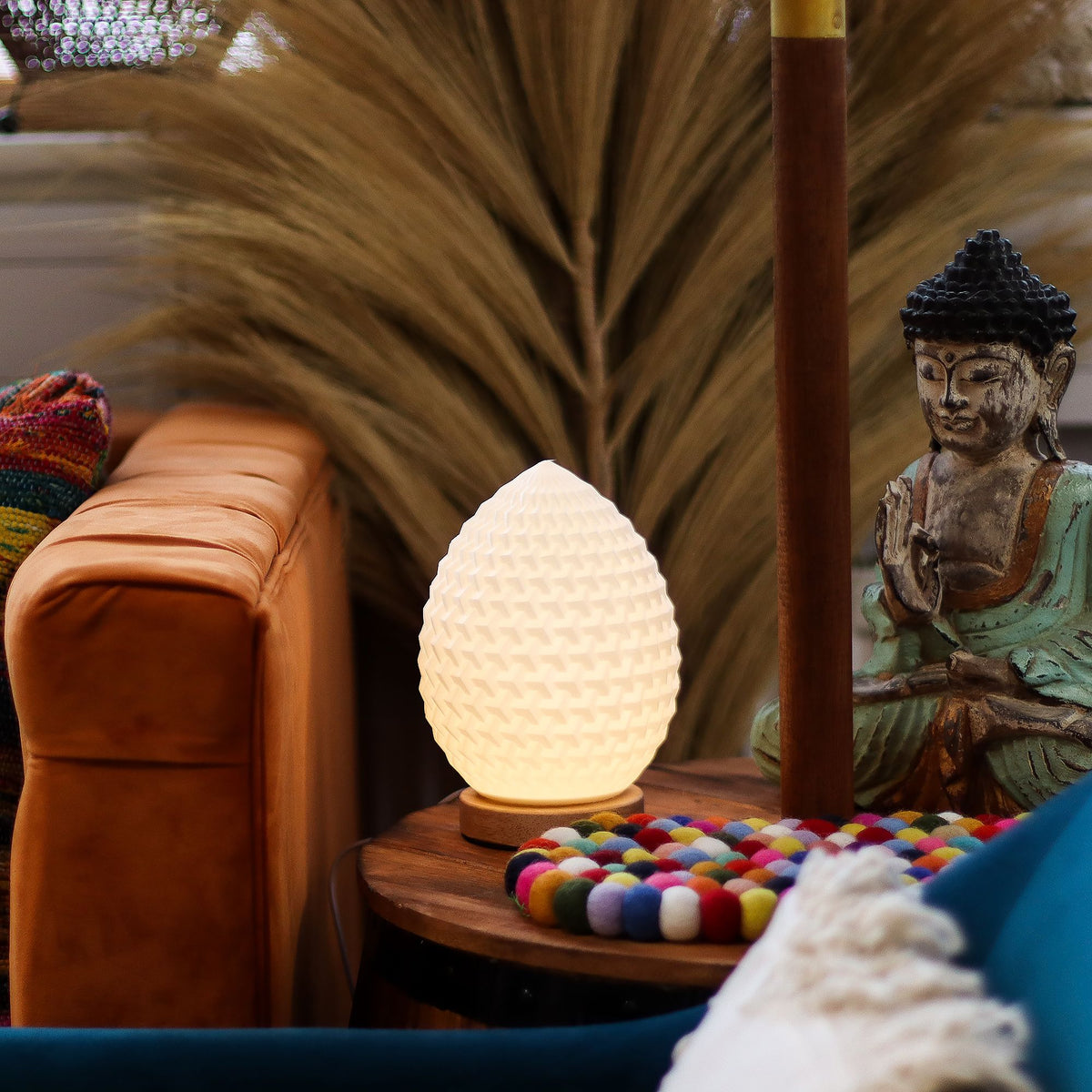 New Wave Teardrop – Designová LED lampa s USB napájením a 3 úrovněmi jasu