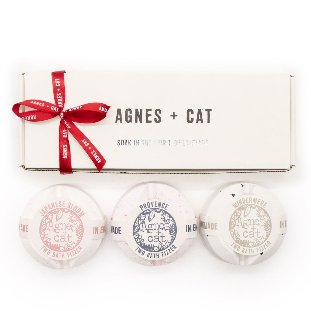 Agnes + Cat Lakeland Favourites – dárková sada koupelových bomb 3 ks