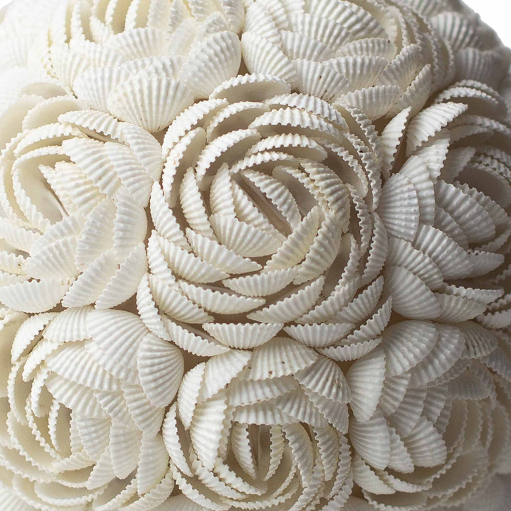Boho Sea Shell – Ručně vyráběná lampa z mořských mušlí Rose Oval 20 cm