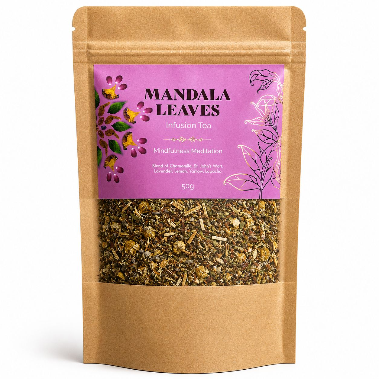 Meditace všímavosti – bylinný čaj pro klid a relaxaci 50 g