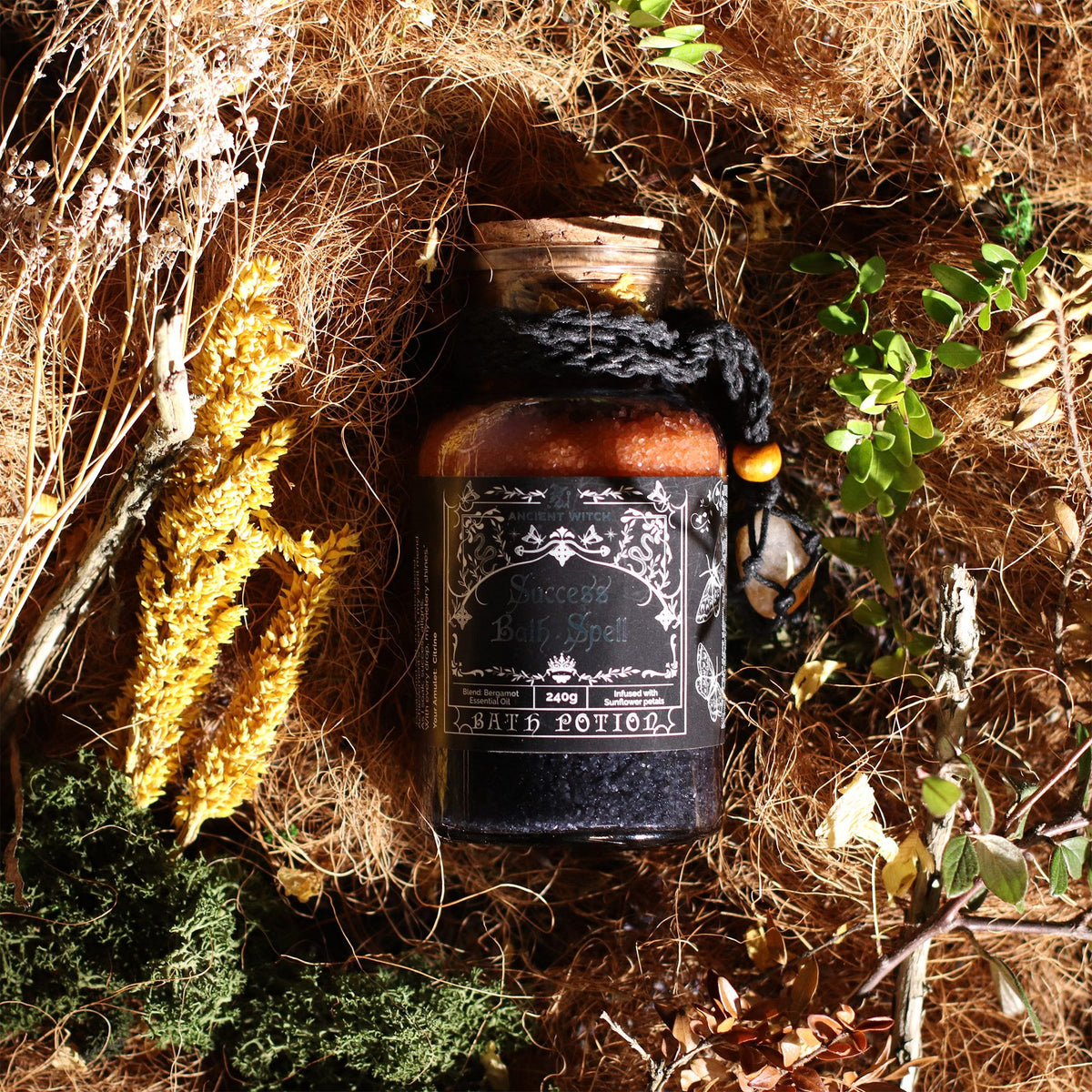 Ancient Witch – Magická koupelová sůl Úspěch s citrínovým amuletem | Success 240 g