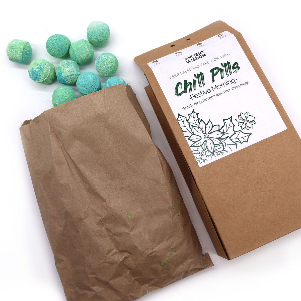 Šumivé kuličky do koupele Chill Pills – Slavnostní ráno, 350 g
