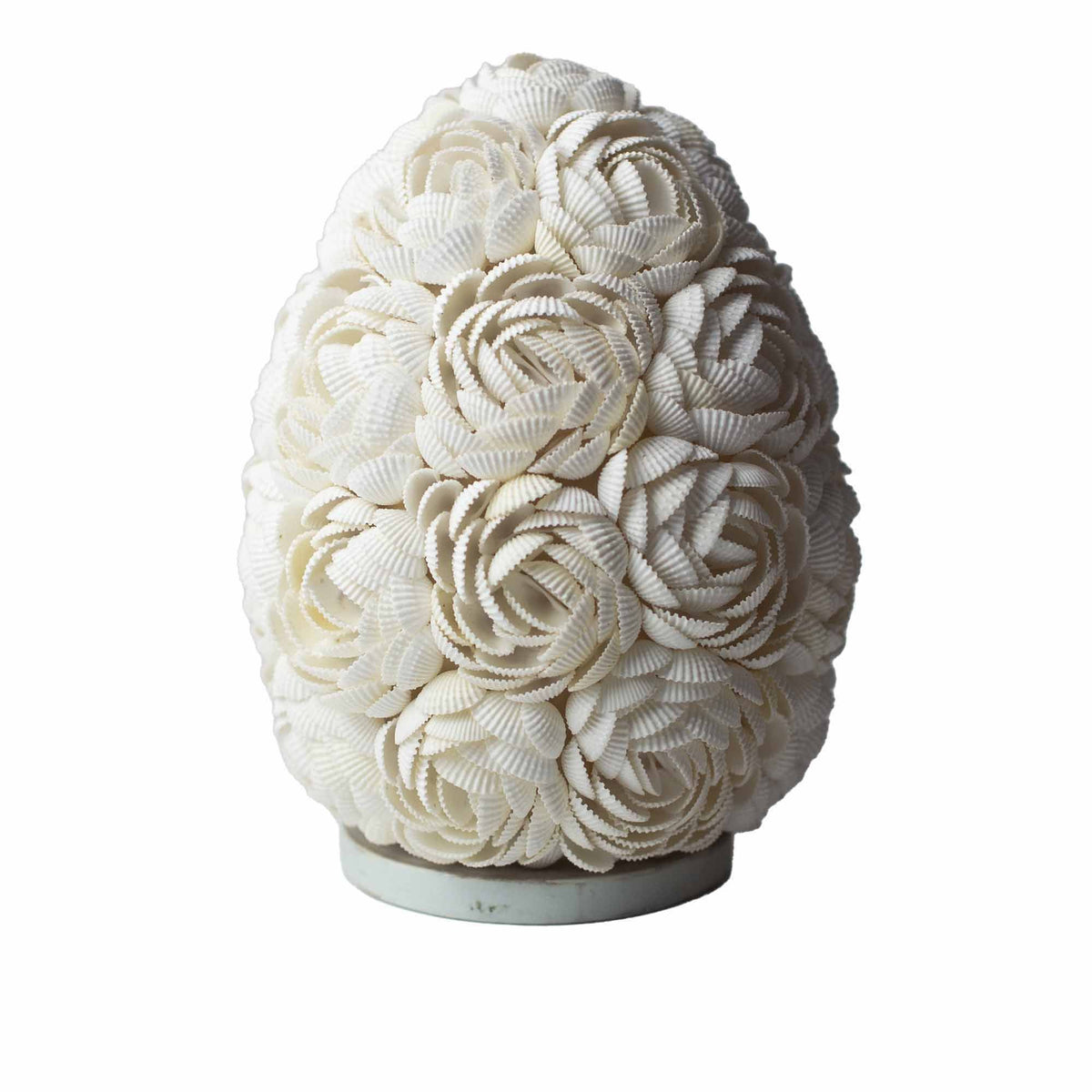 Boho Sea Shell – Ručně vyráběná lampa z mořských mušlí Rose Oval 20 cm