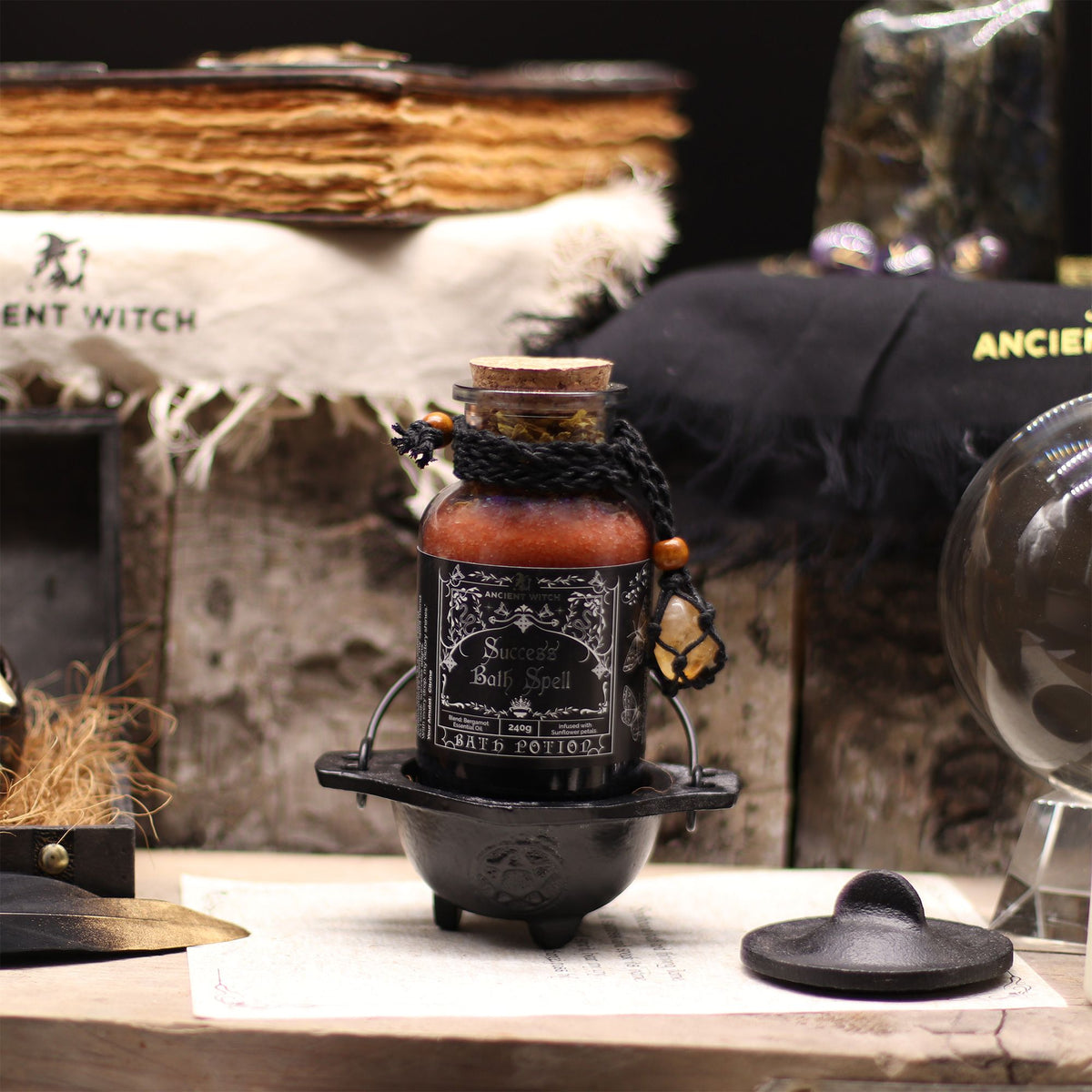 Ancient Witch – Magická koupelová sůl Úspěch s citrínovým amuletem | Success 240 g