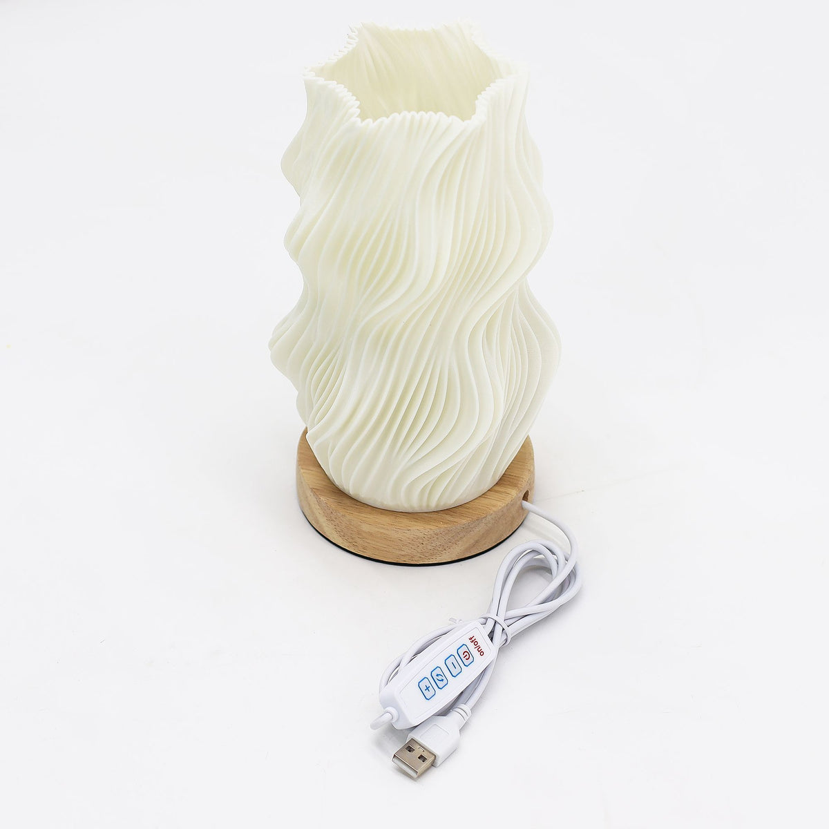 New Wave Cloud Twisted – Designová lampa s USB napájením a 3 úrovněmi jasu
