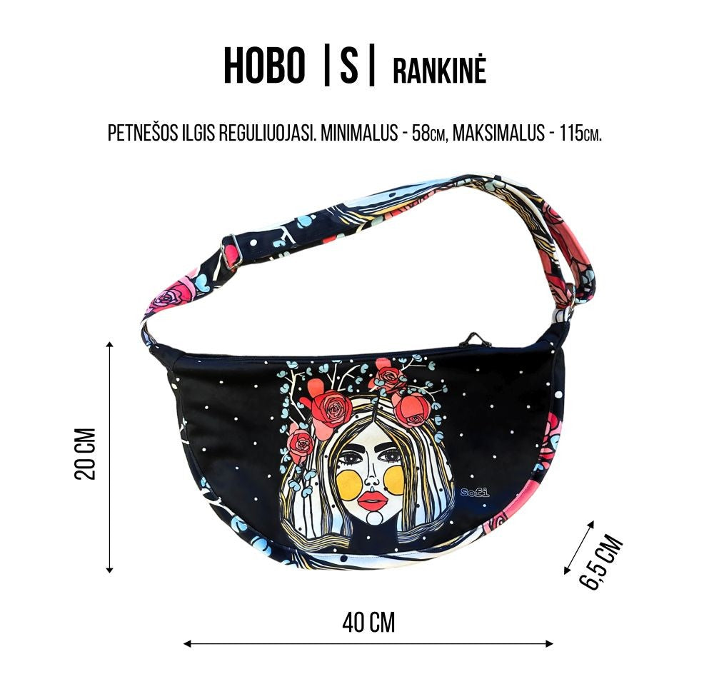 Hobo Bag Heart - Brown