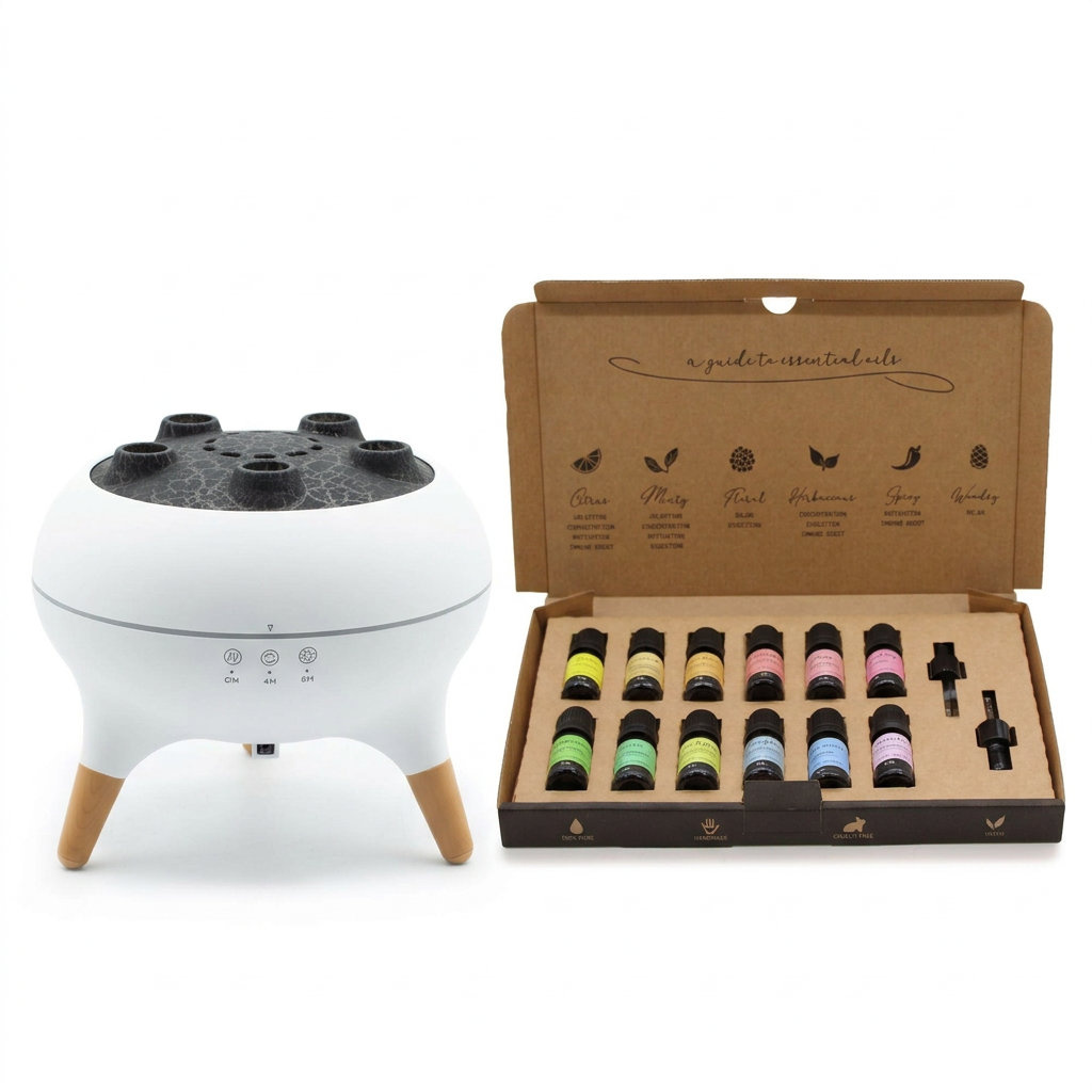Aroma set Jellyfish s difuzérem a sadou 12 esenciálních olejů Starter Pack