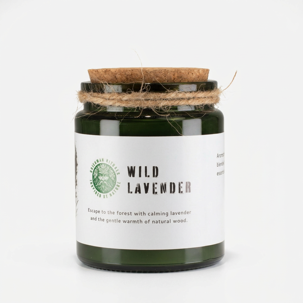 Levandulová sójová svíčka Greenman Wild Lavender