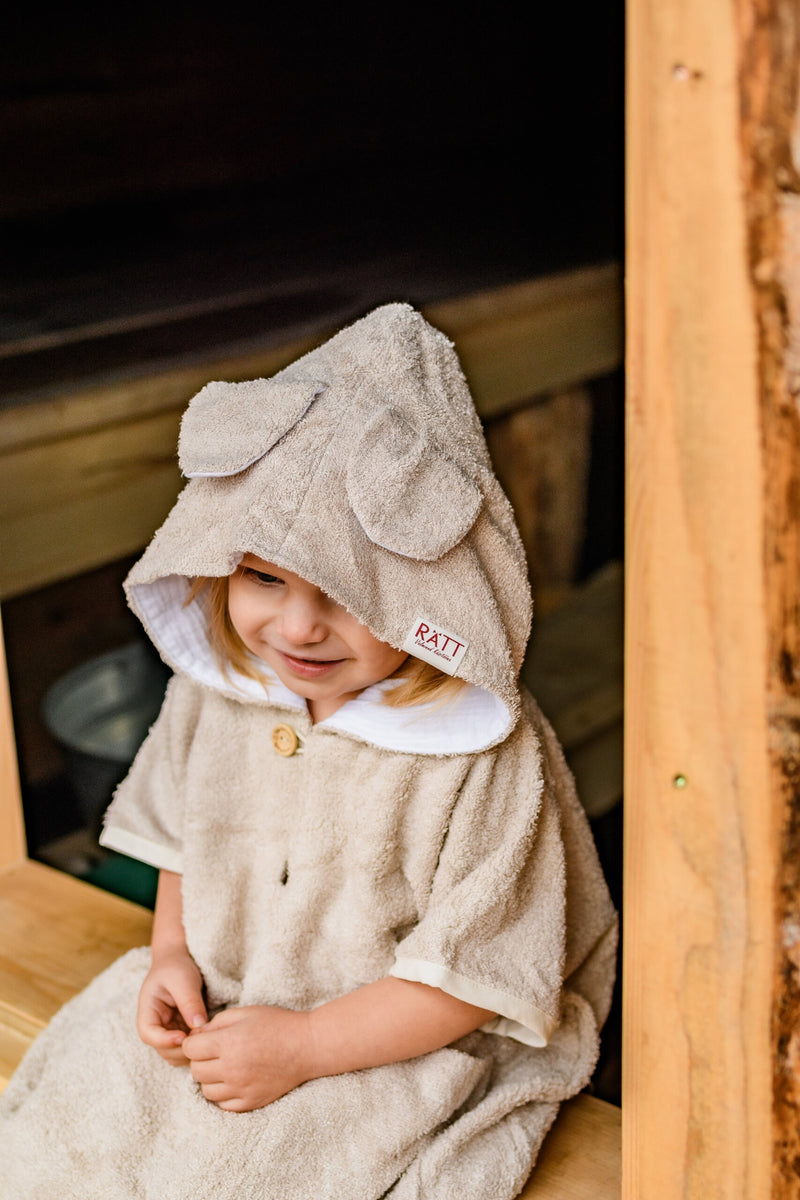 Short-Sleeve Poncho TEDDY - For TODDLERS (Size 82/86-116)