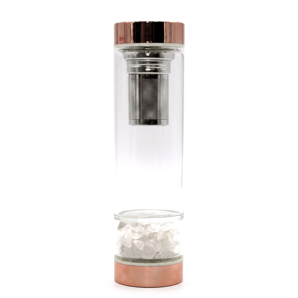 Skleněná infuzní láhev s křišťálem 400 ml